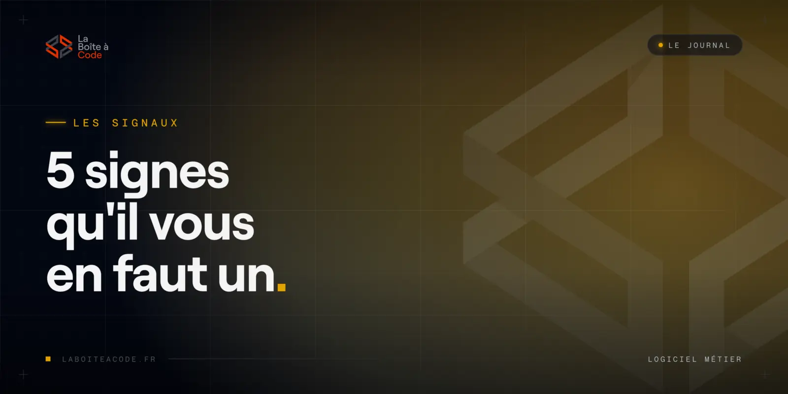 5 signes qu'il vous faut un logiciel métier