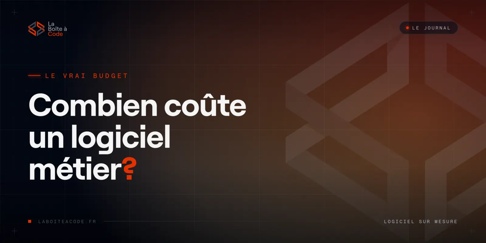 Combien coûte un logiciel métier sur mesure ?
