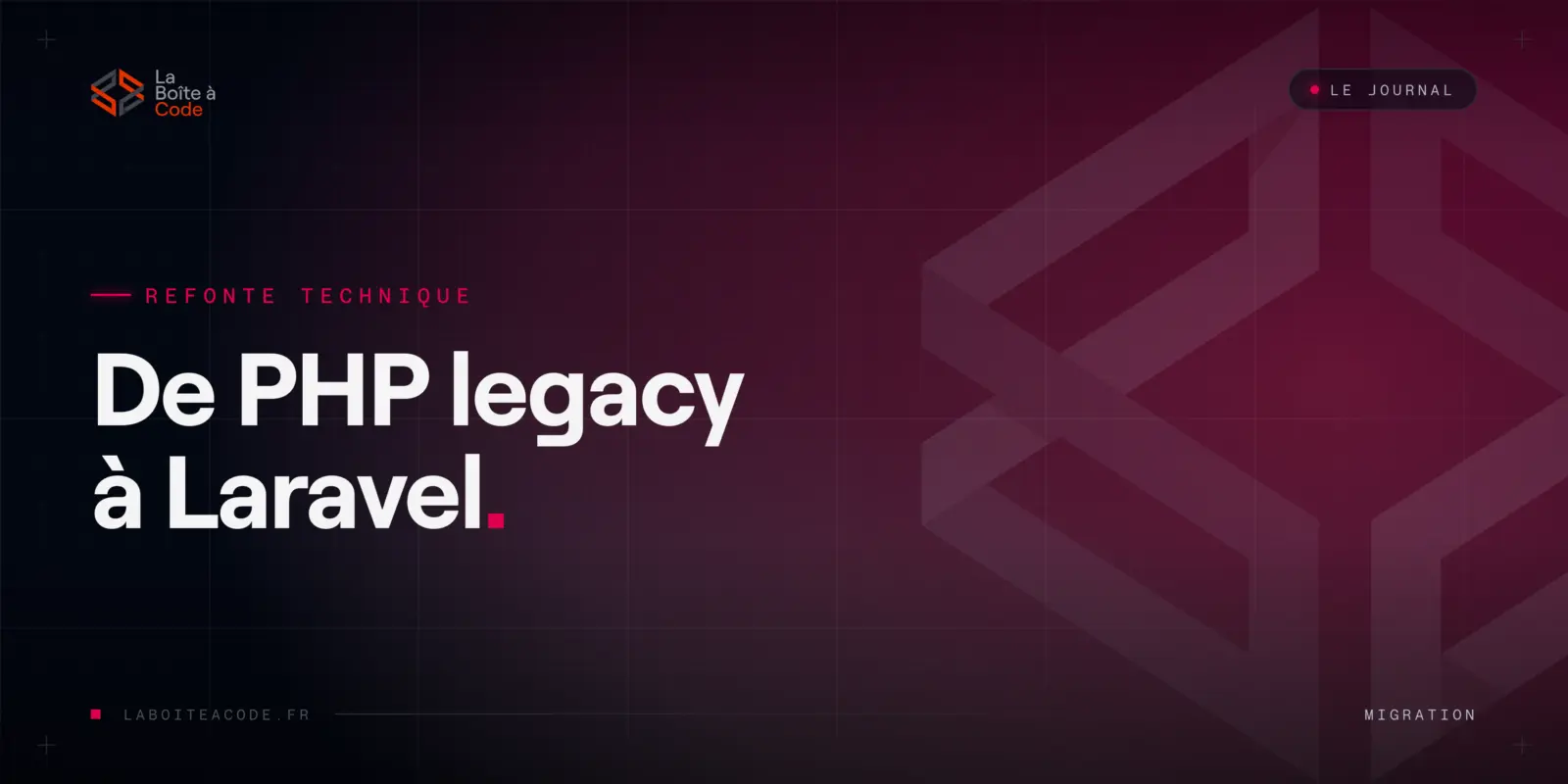 Migrer une application PHP legacy vers Laravel