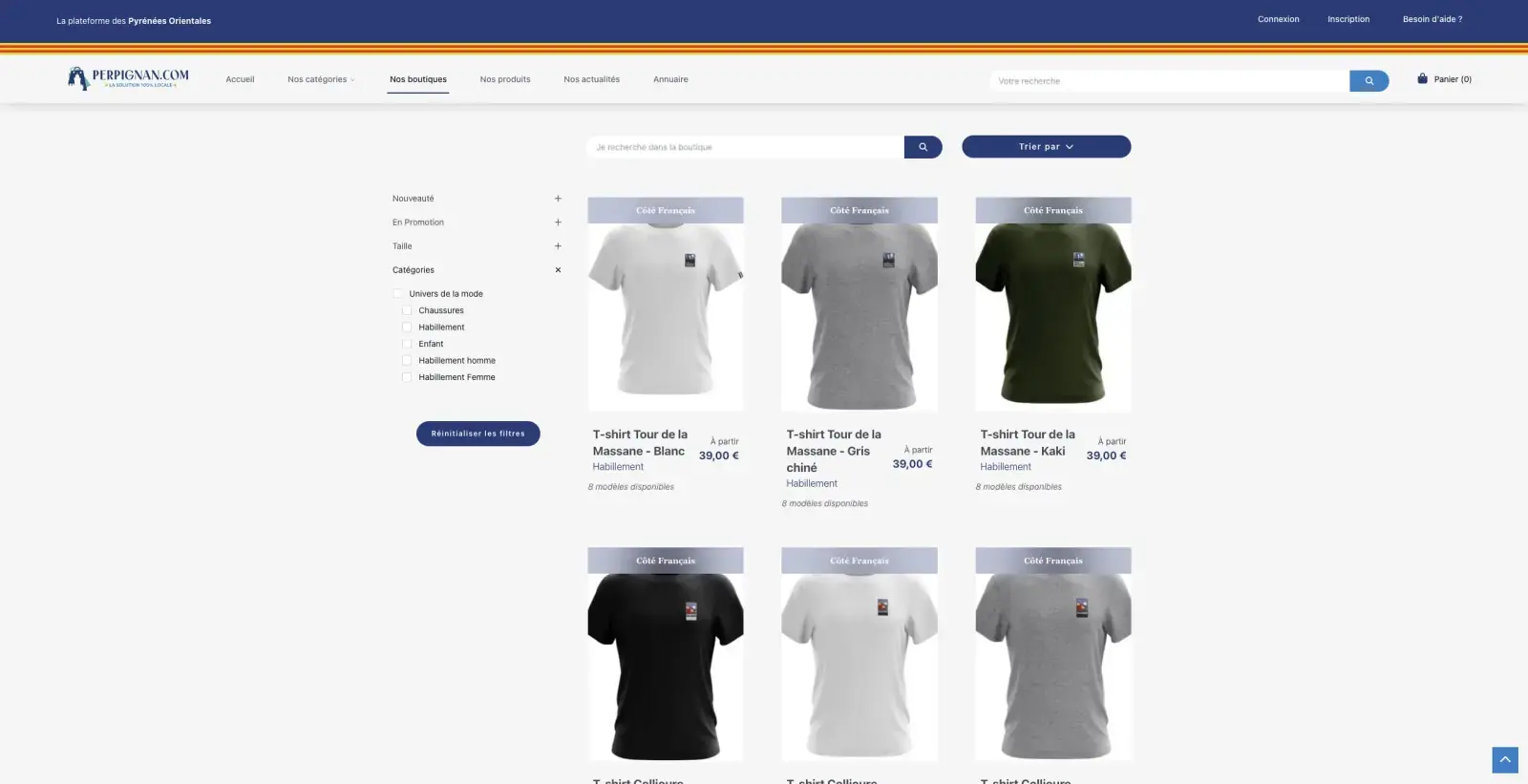 Catalogue produits
