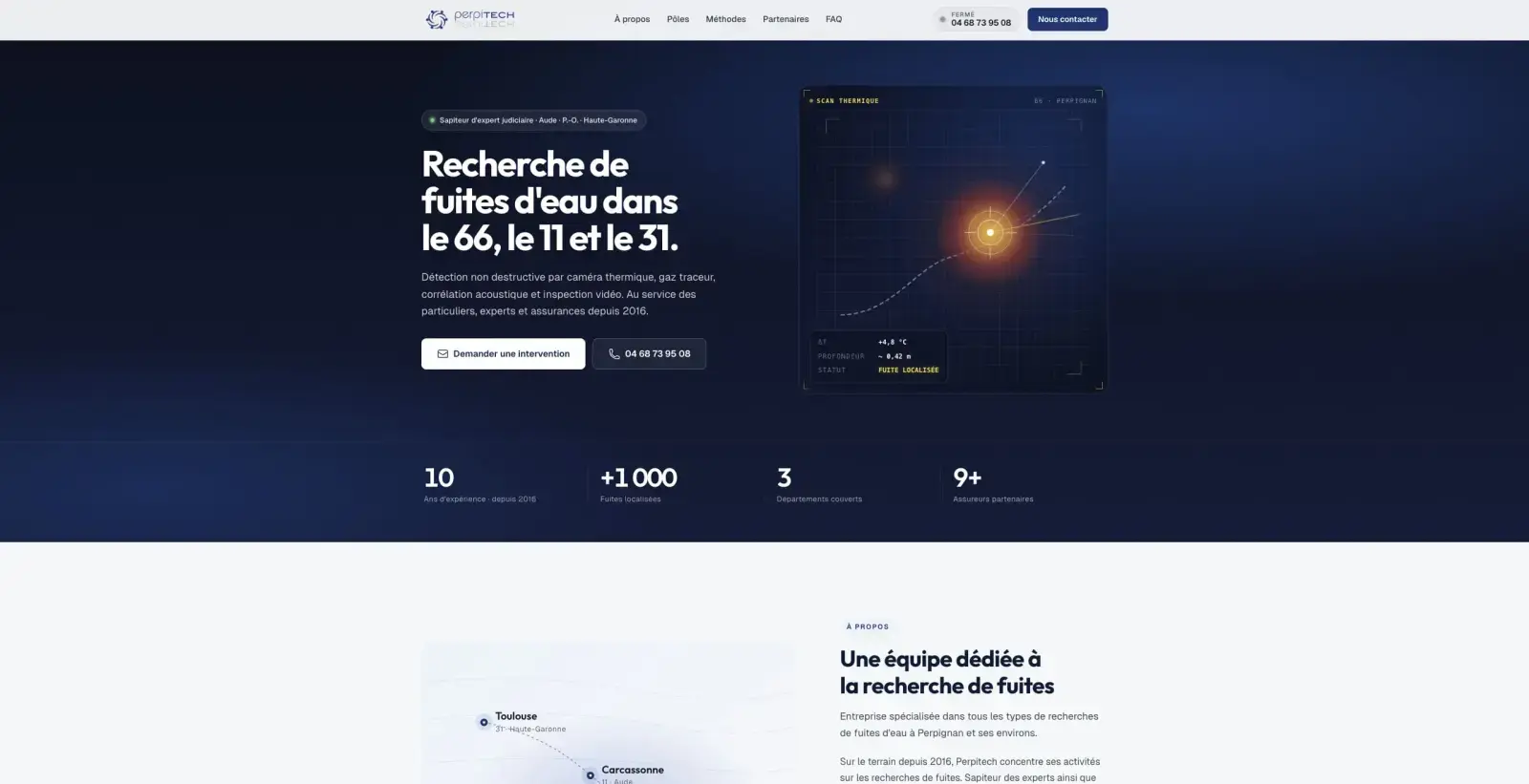 Recherche de fuites dans le 66, le 11 et le 31