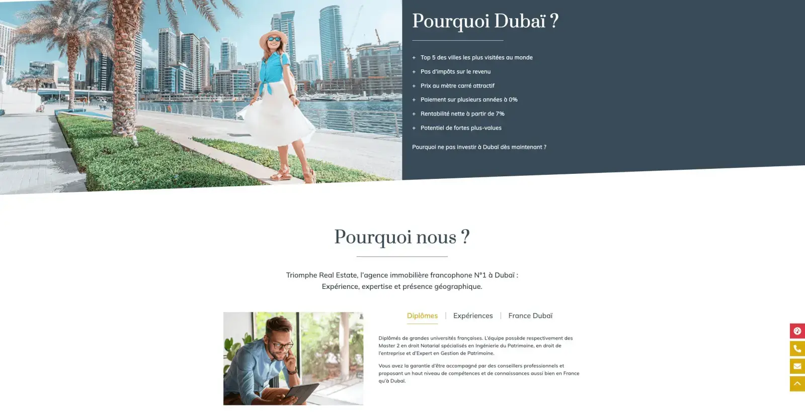 Pourquoi Dubaï et pourquoi l'agence