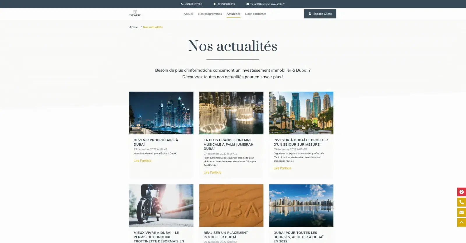 Actualités