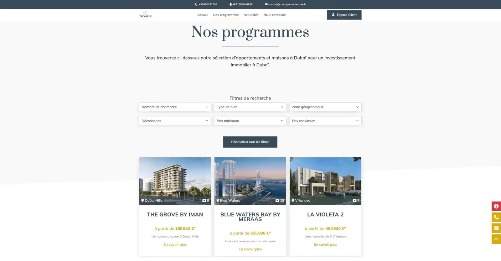Programmes neufs