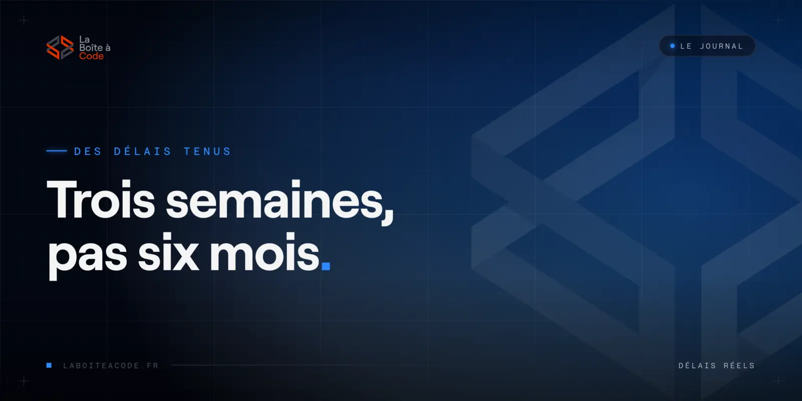 Combien de temps pour livrer un site ? Les vrais délais