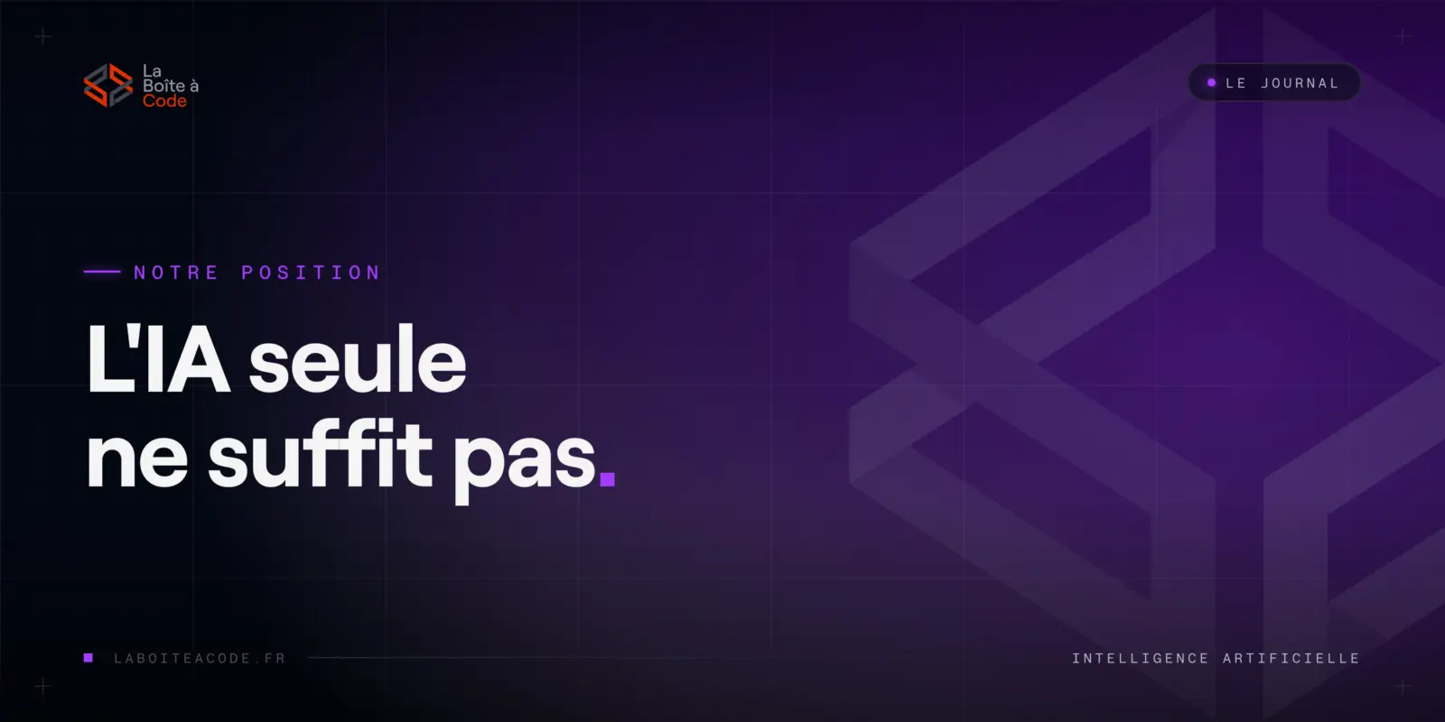 L'IA dans vos projets : ce qu'on accepte, ce qu'on refuse
