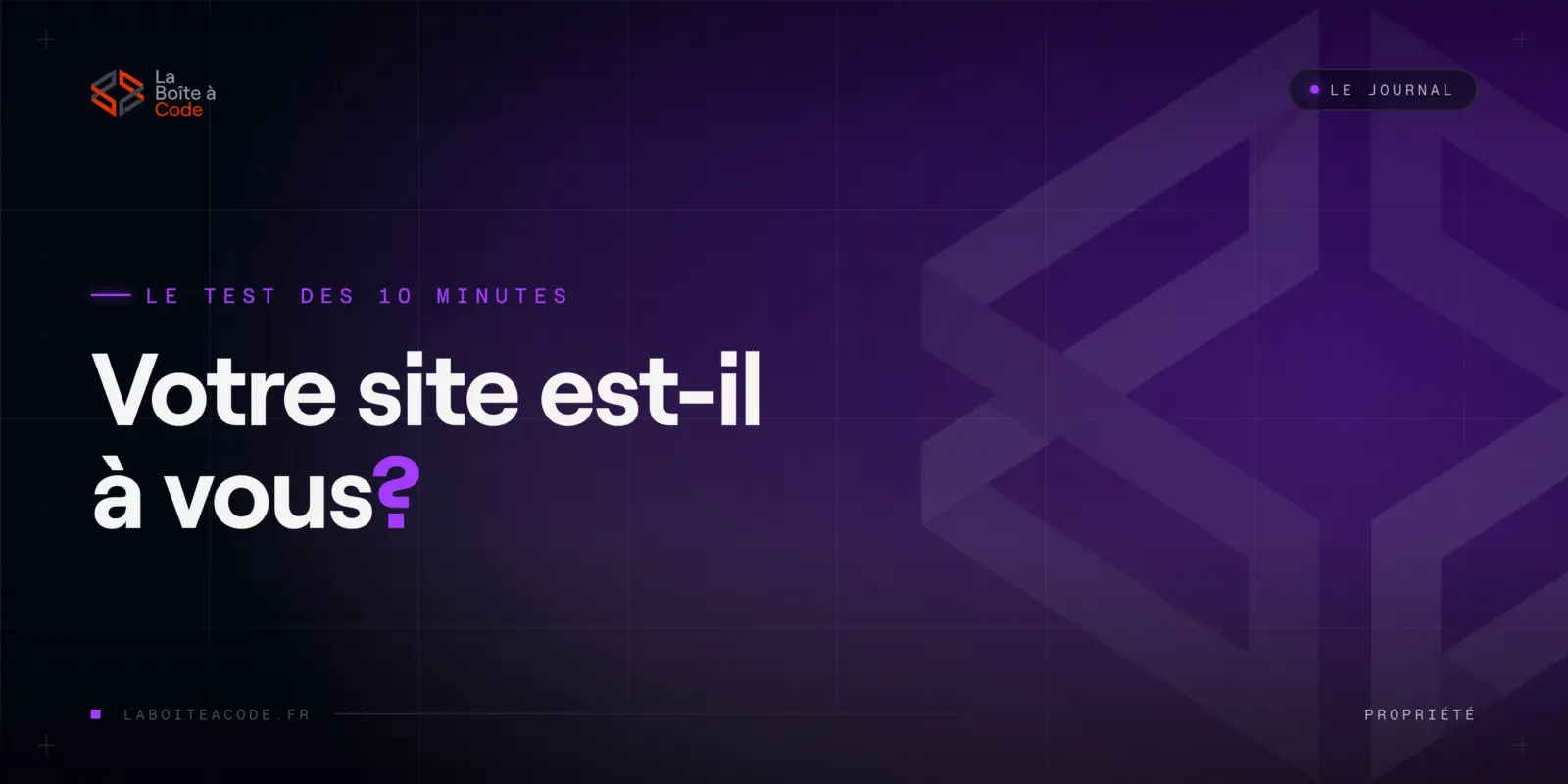 Votre site est-il vraiment à vous ? La vérification en 10 minutes