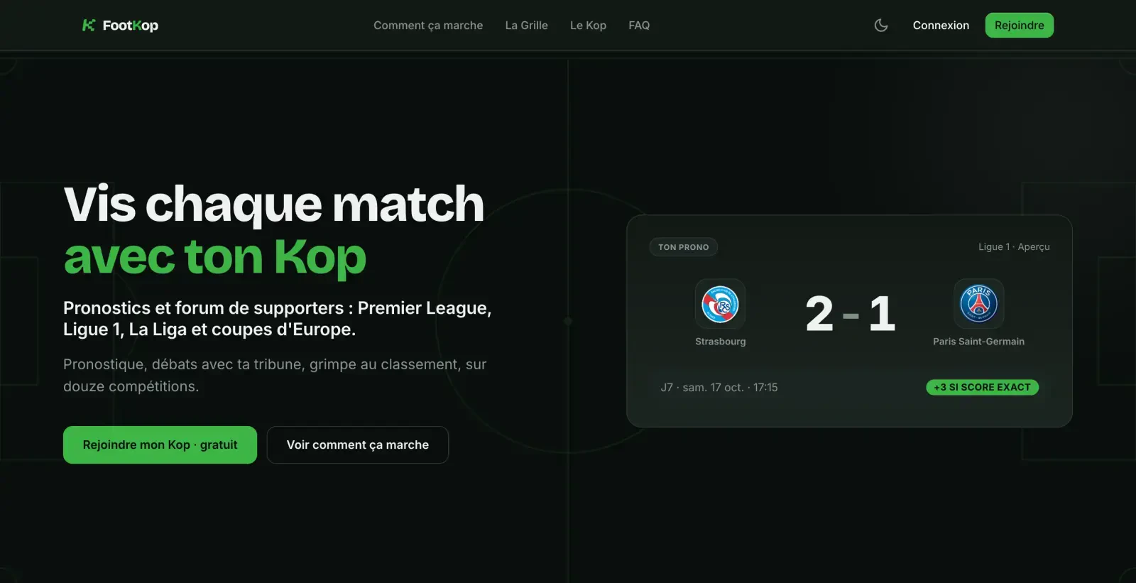 « Vis chaque match avec ton Kop » : la promesse