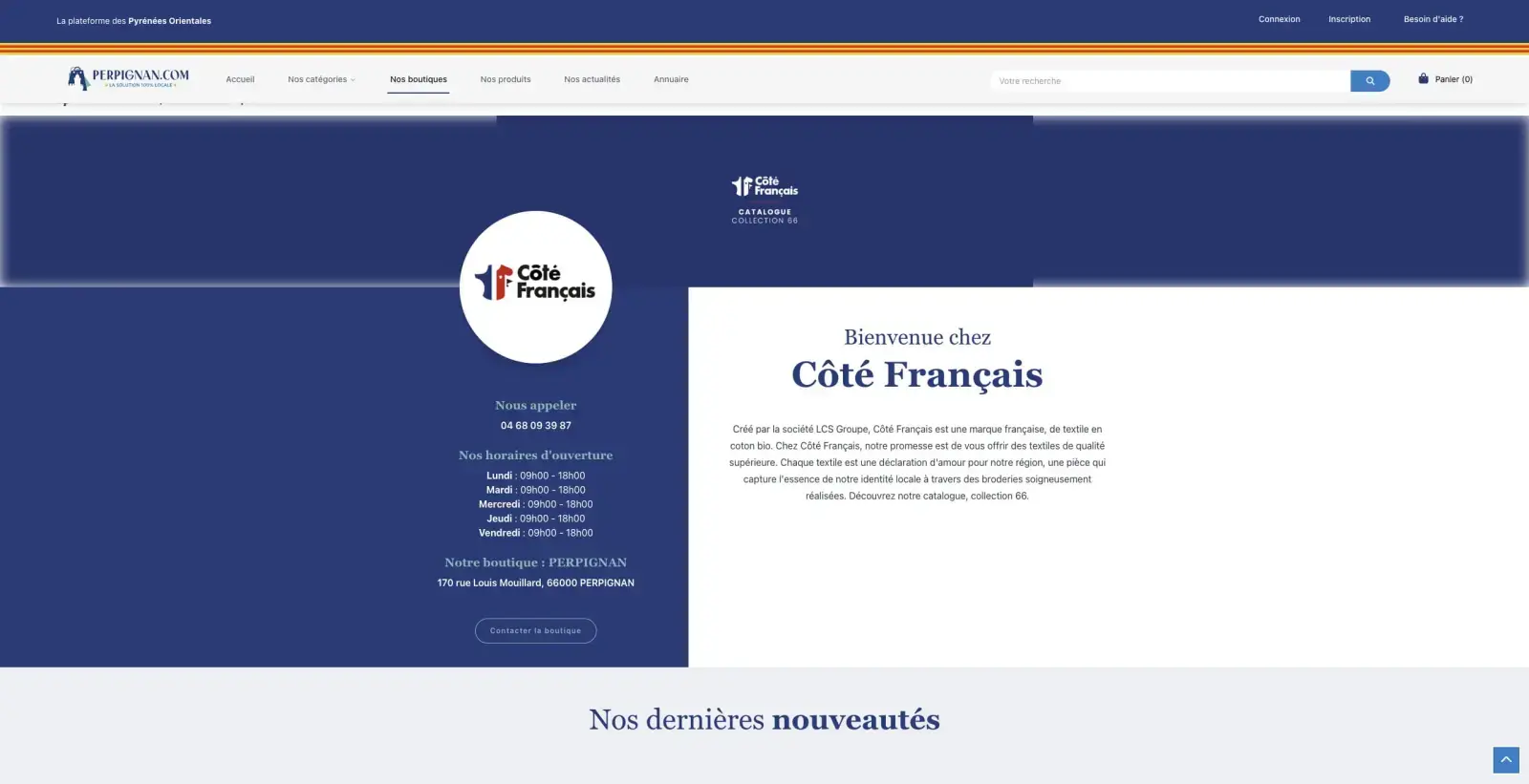 Vitrine d'un vendeur