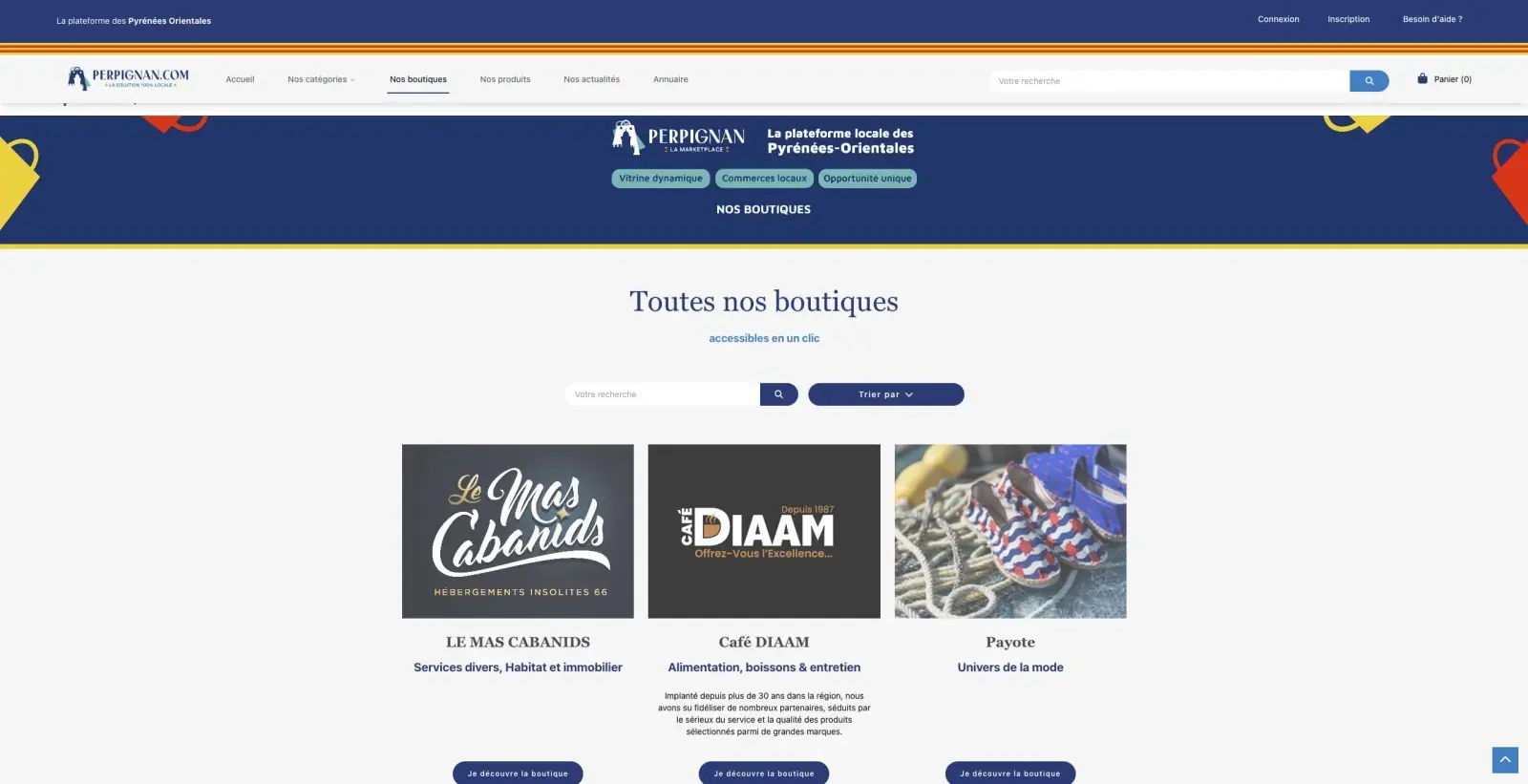 Annuaire des boutiques